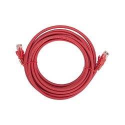 Патч-корд U/UTP, CAT 6, RJ45-RJ45, 26AWG, LSZH, красный, 5м REXANT 02-0293-5