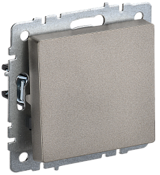 BRITE Выключатель 1-клавишный проходной 10А ВС10-1-6-БрШ шампань IEK BR-V12-0-10-K37