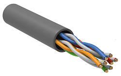 Витая пара U/UTP 5E 24AWG 4PR PVC 1м серый 100м РФ GENERICA BC1-C5E04-111-100-R-G