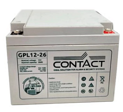 Аккумулятор CONTACT GPL 12-26 (12V/26Ah) CONTACT 12-26