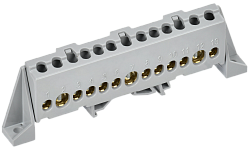 TEKFOR Шина L "фаза" в комбинированном DIN-изоляторе "Стойка" 8х12-13-Ср IEK TF-NN20-13-DP-K03