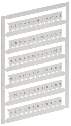 ARMAFIX Маркер для CTS/CP 4мм2 с символами "A; B; C; N; PE" IEK AF-CT10D-M-004-21
