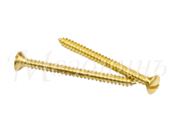 Саморез для выключателя / изолятора, цвет - латунь, ТМ  "МЕЗОНИНЪ", (40шт/уп). GE30002-30 GE30002-30