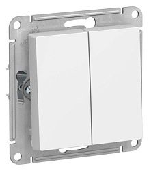 Выключатель 2-кл. AtlasDesign (сх. 5) 10AX механизм лотос SE ATN001351 1739937