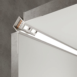 Профиль встраиваемый угловой алюминиевый (внутренний угол) для светодиодной ленты LL-2-ALP014 Elektr a053634