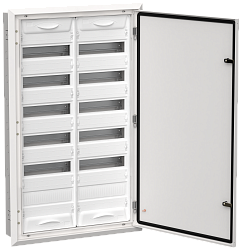 TITAN 5 Корпус металлический ЩРв-144 (2х72) 1005х625х130мм IP31 белый (одна дверь) IEK TI5-50-V-2X072-31