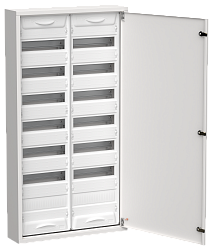 TITAN 5 Корпус металлический ЩРн-168 (2х84) 1085х570х140мм IP31 белый (одна дверь) IEK TI5-50-N-2X084-31