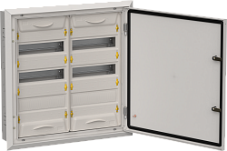 TITAN 5 Корпус металлический ЩРв-72 (2х36) 630х625х130мм IP31 серый (одна дверь) IEK TI5-50-V-2X036-31-7035