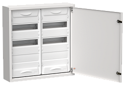 TITAN 5 Корпус металлический ЩРн-72 (2х36) 585х570х140мм IP31 белый (одна дверь) IEK TI5-50-N-2X036-31