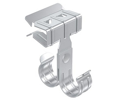 Зажим балочный 3-8 мм под трубу двойной 20 мм TDZ EKF ZB3-8-Tr20-25W