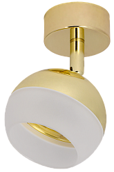 LIGHTING Светильник 4011 накладной настено-потолочный под лампу GX53 золото IEK LT-USB0-4011-GX53-1-K22