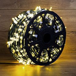 Гирлянда LED Clip Light 12V шаг 150 мм, цвет диодов ТЕПЛЫЙ БЕЛЫЙ, Flashing (Белый) 325-146
