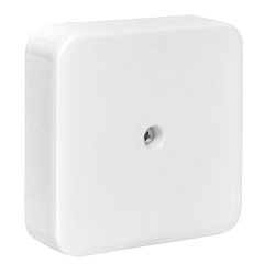 Коробка разветвительная КМР-030-030кг наружная (75х75х26) белая с клеммником EKF plc-kmr-030-030kg