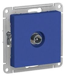 Розетка телевизионная проходная TV AtlasDesign 4дБ механизм аквамарин SE ATN001192 1712741