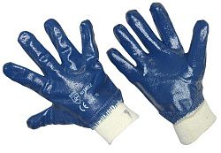 Перчатки х/б с нитриловым покрытием, подкладка 100 % хлопок 09-0236