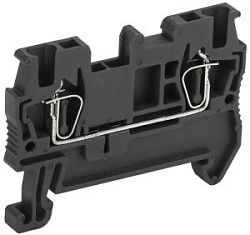 Клемма пружинная КПИ 2в-1,5 17,5А черная IEK YZN11-001-K02