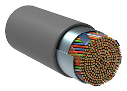 ITK Витая пара F/UTP кат.5E 50х2х24AWG solid LSZH нг(А)-HF серый (305м) LC1-C5E50-321