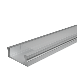 Профиль алюминиевый накладной WOLTA WAP-S-24/6/2000-A серый, 6х23.8х2000 мм готовый комплект WAP-S-24/6/2000-A