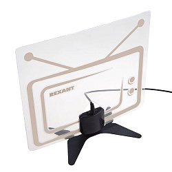 Антенна комнатная «Активная» с USB питанием, для цифрового телевидения DVB-T2, Ag-719 REXANT 34-0719
