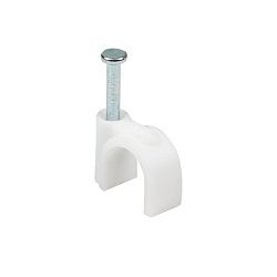 Скоба крепежная круглая (9мм.) (50шт.) EKF plcn-sr-9