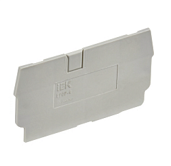 Заглушка для колодки клеммной CP 4мм2 серая IEK YCT20-00-K03-004-ZGL