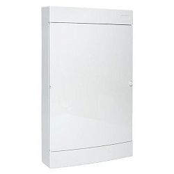 Щит комбинированный "Unix" белая дверь (2х12 (24) модулей + 1 монтажная плата) 4 габарит 653x287x112 IP40 ux-2x12+1m-nw