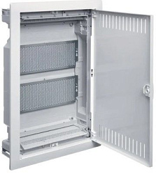 Щит cкрытой установки Multimedia, (631х348х89) IP-30 // Hager - Volta (Белая дверь с перфорацией) VU36NWB