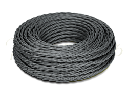 Провод монтажный витой ПВХ 2х1,5мм, цвет - графит (бухта 50м), ТМ "МЕЗОНИНЪ" GE70141-38 GE70141-38