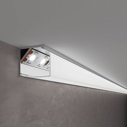 Профиль квадратный угловой алюминиевый для светодиодной ленты LL-2-ALP009 Elektrostandard a041814