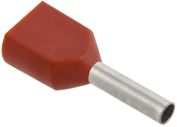 Наконечник НШВИ(2) 0,75-8 темно-красный (20шт/упак) IEK UTE10-4-D75-100