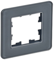 BRITE Рамка 1-местная РУ-1-2-Бр стекло графит RE IEK BR-M12-G-41-K53