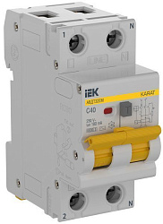 KARAT Автоматический выключатель дифференциального тока АВДТ32EM 1P+N C40 100мА тип AC IEK KA-VD14-1-040-C-100-AC