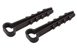 Дюбель-хомут 5-10мм, прямоугольный, черный (100 шт/уп) PROconnect 07-4621