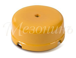 Коробка распределительная фарфоровая D80мм, высота 33мм, IP20, цвет - песочное золото, ТМ "МЕЗОНИНЪ" GE70235-32