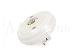 Розетка ретро компьютерная RJ45  (без подъемной рамки D70x25), цвет - белый, коллекция "Новая Голлан 