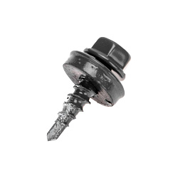 Саморез кровельный 4,8х19мм, окрашенный RAL 7024, короб (250 шт/уп) KRANZ 1205-4819-3