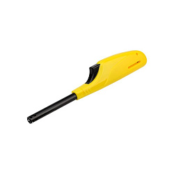 Бытовая газовая пьезозажигалка с классическим пламенем многоразовая (1 шт.) желтая СК-306 СОКОЛ 61-0970