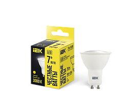 Лампа светодиодная PAR16 софит 7Вт 230В 3000К GU10 IEK LLE-PAR16-7-230-30-GU10