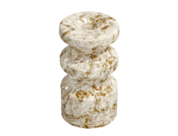 Изолятор фарфоровый двойной для наружного монтажа витой электропроводки, цвет -мрамор,  (20 шт/уп),  GE70225-19