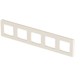 INSPIRIA Рамка 5-местная слоновая кость 673971