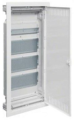 Щит cкрытой установки Multimedia, (756х348х89) IP-30 // Hager - Volta (Белая дверь с перфорацией) VU48NWB