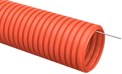 Труба гофрированная ПНД d=50мм с зондом оранжевая (15м) IEK CTG20-50-K04-015