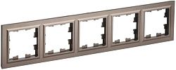 BRITE Рамка 5-местная РУ-5-БрТБ темная бронза IEK BR-M52-K45