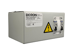 Ящик с понижающим трансформатором ЯТП 0.25 220/12В (2 авт. выкл.) IP31 DEKRON DEK07701-0001