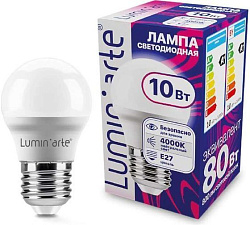 Светодиодная лампа Luminarte LSTD-G45-10W4KE27 10Вт 4000K E27 LSTD-G45-10W4KE27