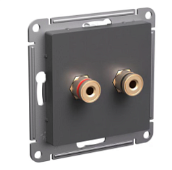 Аудиоозетка двойная AtlasDesign базальт SE ATN001487 1742046