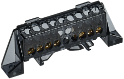 TEKFOR Шина N "ноль" в комбинированном DIN-изоляторе "Стойка" 6х9-(3+4)-Ч IEK TF-NN10-34-DP-K02