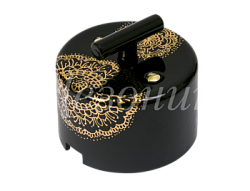 Выключатель ретро фарфоровый поворотный на четыре положения, CILINDRO, коллекция "ИМПЕРАТОРСКАЯ" , ц GE90401-05E