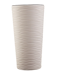 Вазон ЧЕТЫРЕ СЕЗОНА Фьюжн Ø 27х51 см (белая роза) 115047 71-9103