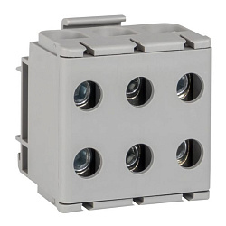 Клемма тройная КСВ 16-50 серая EKF plc-kvs3-16-50-grey